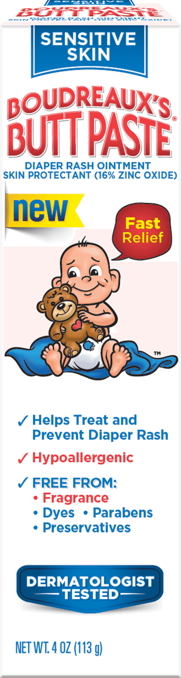 Boudreaux’s Butt Paste Sensitive Skin Diaper Rash Ointment Image