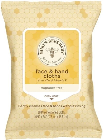 Baby Bee Face & Hand cloths Image