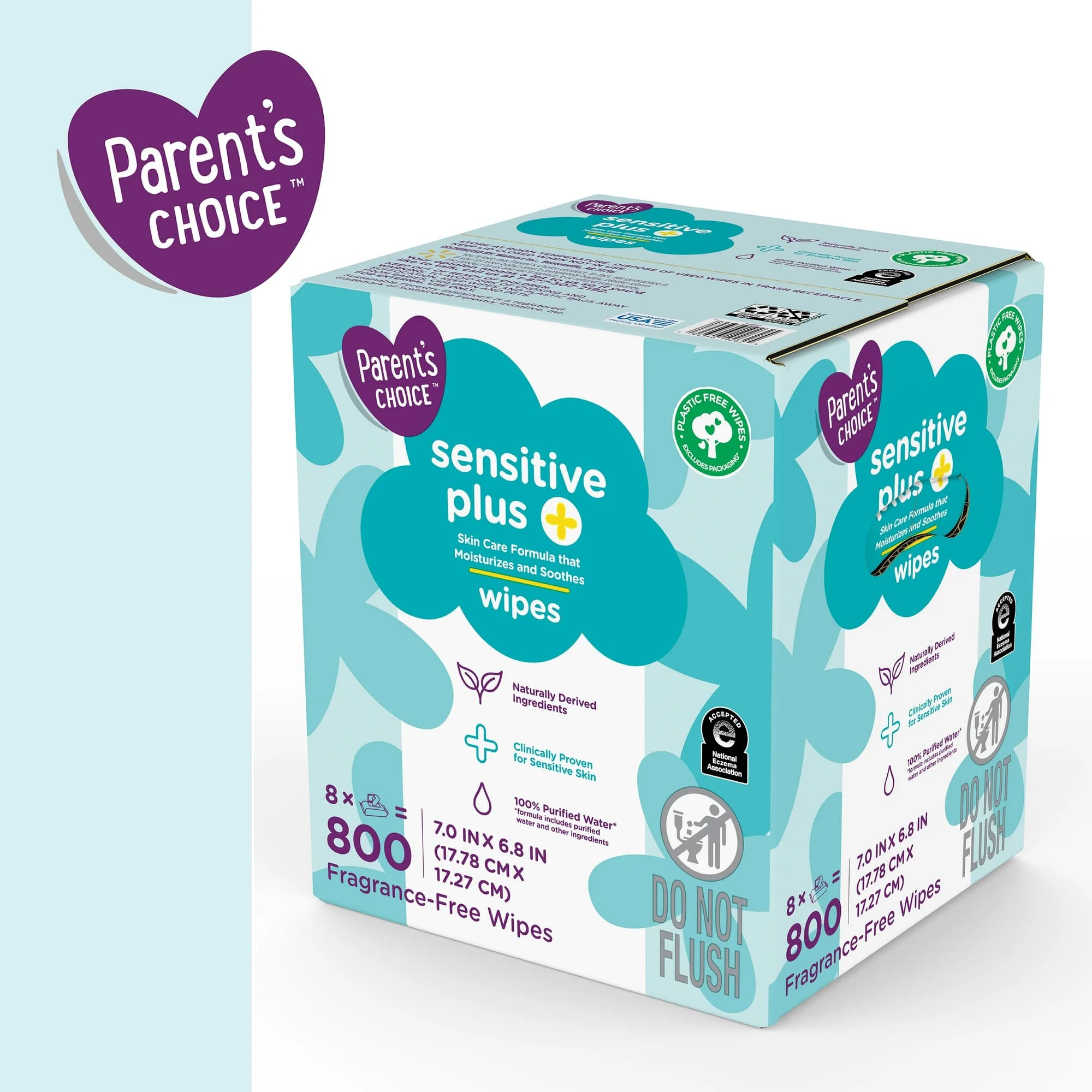 Walmart Parent?s Choice Sensitive + Baby Wipes Image