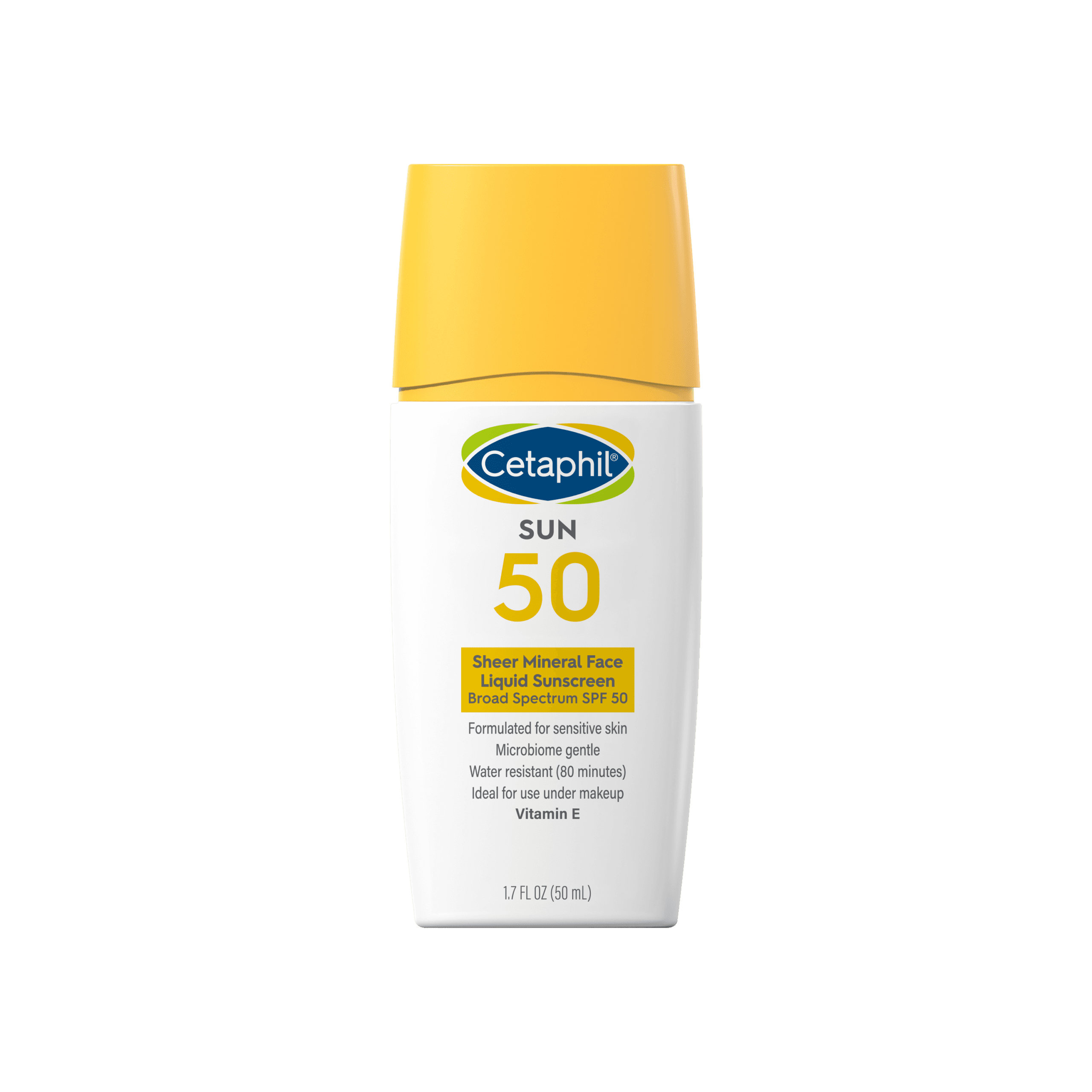 Cetaphil Sheer Mineral Face Sunscreen Liquid Broad Spectrum SPF 50 Image