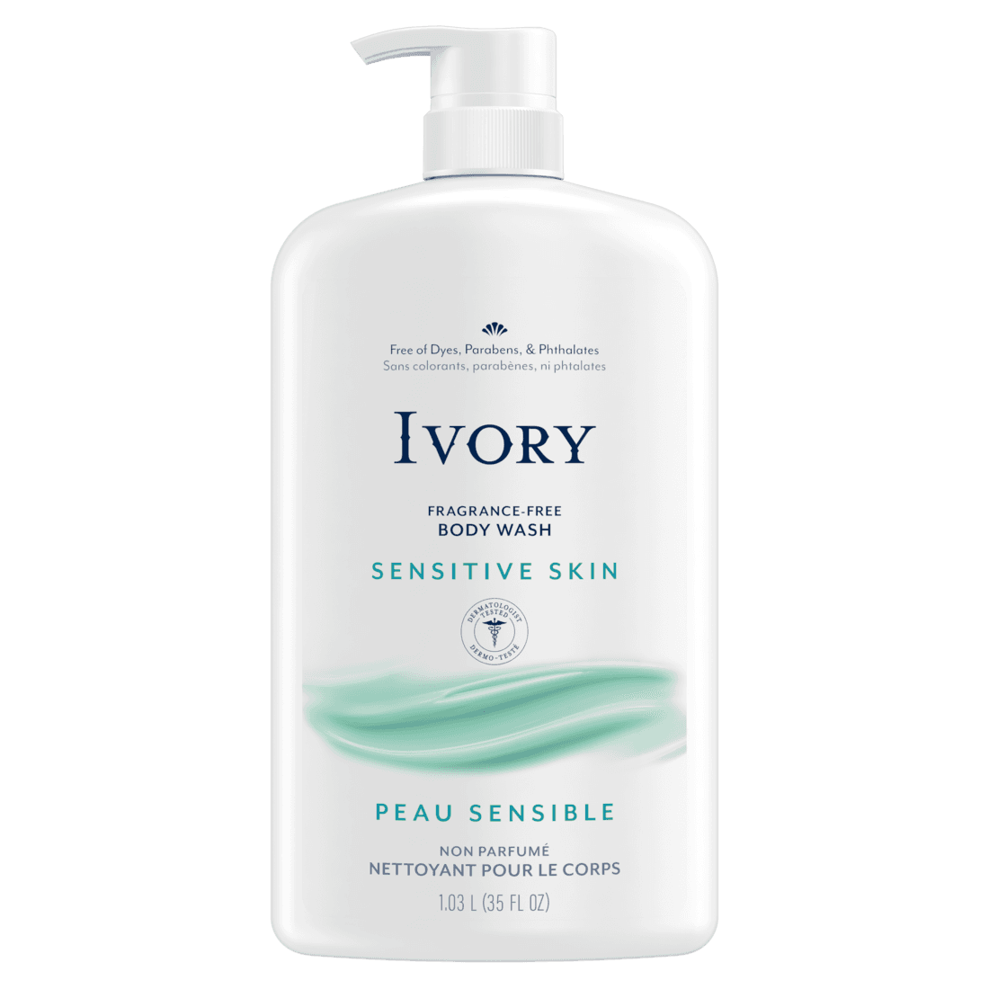 Ivory Sensitive Skin Fragrance Free Gentle Body Wash Image