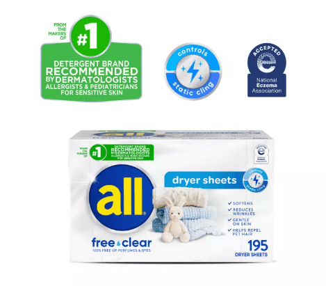 all free clear dryer sheets Image