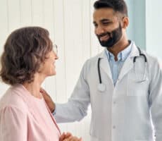 doctor and patient discussing a treatment plan