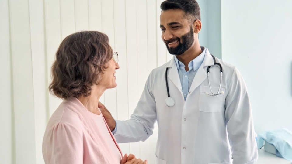 doctor and patient discussing a treatment plan