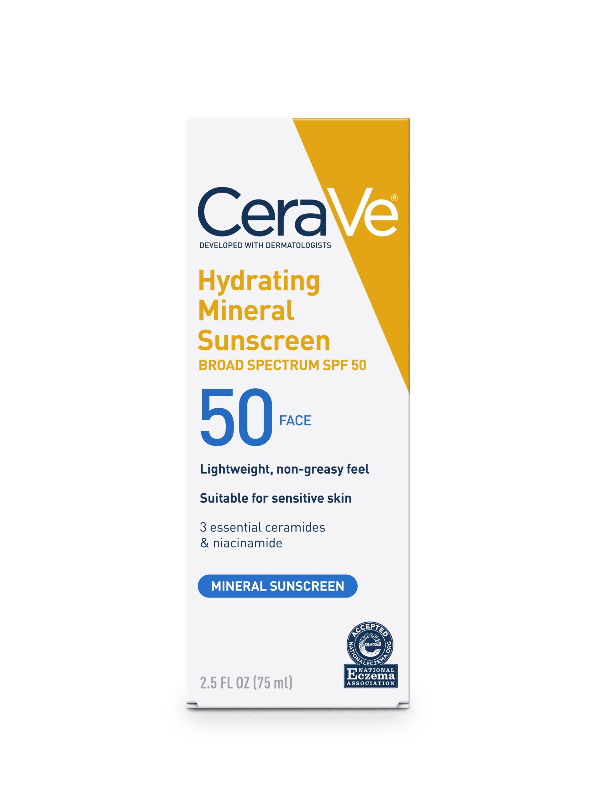 CeraVe® Hydrating Sunscreen SPF 50 Face Image