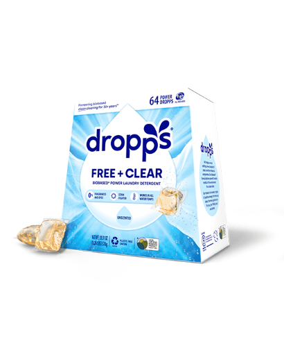 Dropps Free & Clear Laundry Detergent Pods, Unscented Image