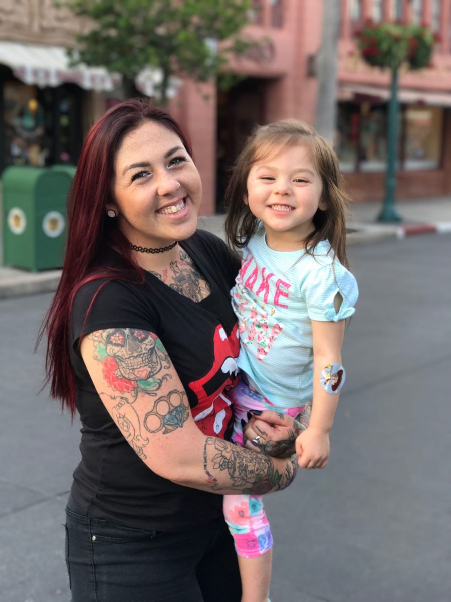 The battle between a toddler and her skin
